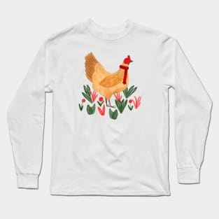 Winter Chicken Long Sleeve T-Shirt